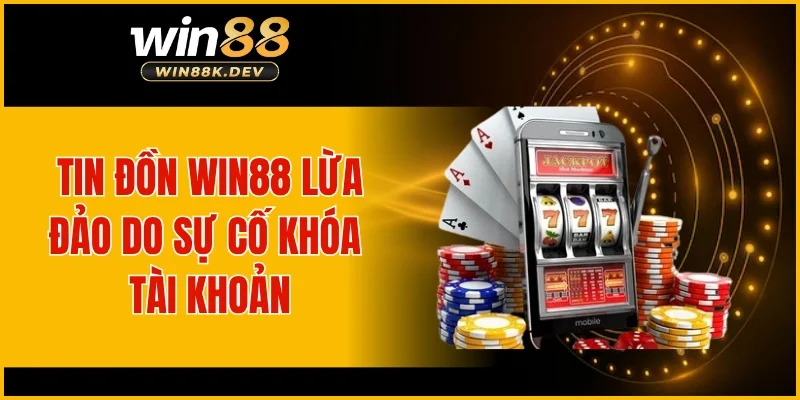 Tin đồn WIN88 lừa đảo do sự cố khóa tài khoản
